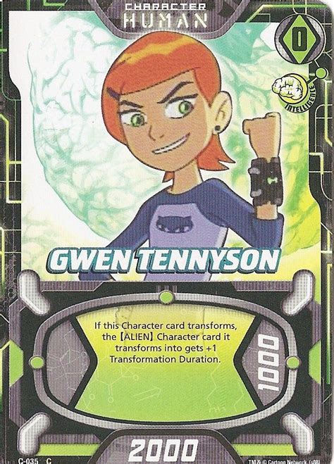 Ban Dai Ben 10 Series 1 Cards C 035 C Character Human Gwen
