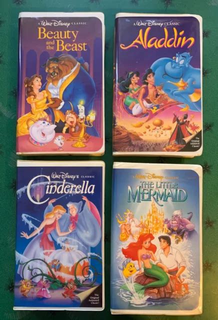 Lot Of Disney Classics Vhs Tapes Cinderella Aladdin Dalmatians My Xxx
