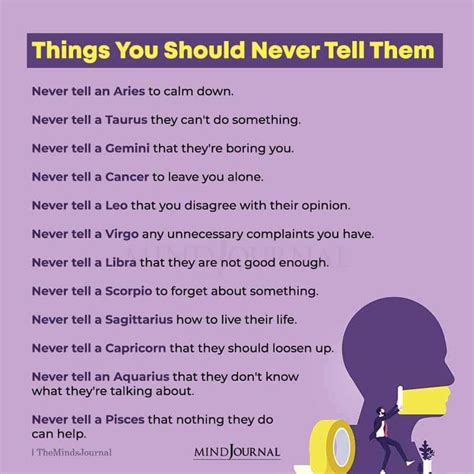 things you should never tell the zodiac signs zodiac signs sagittarius zodiac signs funny