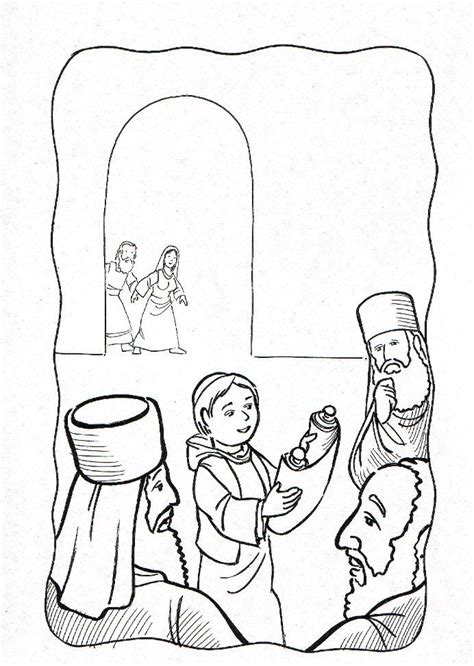 Jesus Im Tempel Ausmalbild