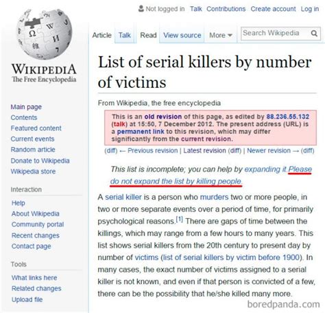 27 Funniest Wikipedia Edits That Are Too Good For Life