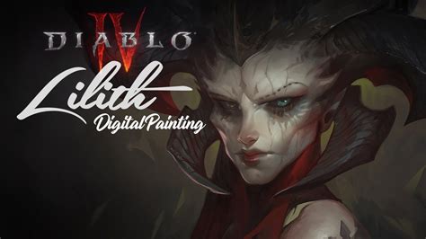 Diablo 4 Lilith Digital Painting Timelapse With Commentary Youtube