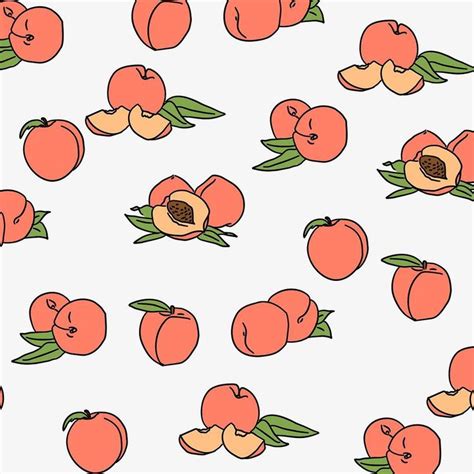 ̗̀plantmlk ̖́ Fruits Drawing Peach Aesthetic Fruit Illustration
