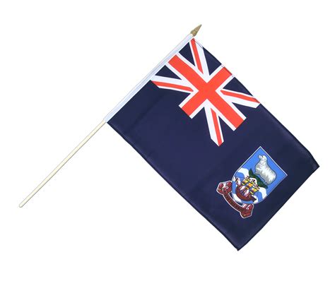 Hand Waving Flag Falkland Islands 12x18 Royal Flags