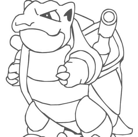 Pokemon Coloring Pages Blastoise At Free Printable