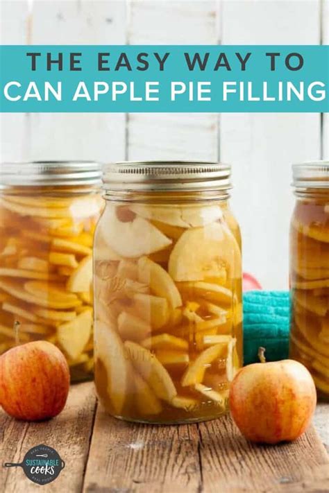 Canning Apple Pie Filling {low Sugar} Sustainable Cooks