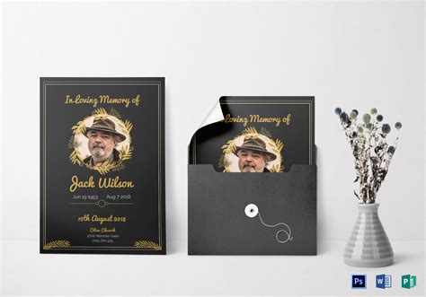 Millions customers found funeral background templates &image for graphic design on pikbest. Funeral Invitation Card Design Template in Word, PSD ...
