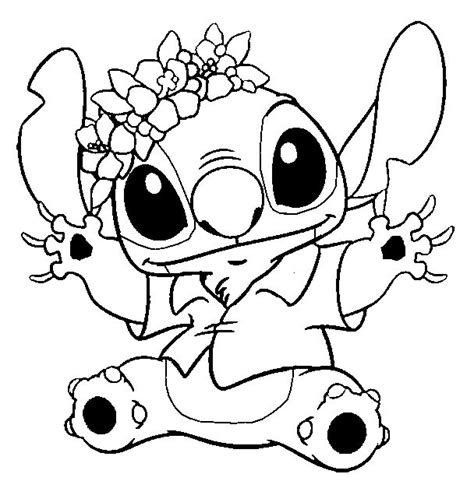 Stitch Funny Lilo And Stitch Coloring Pages Pinterest Stitches