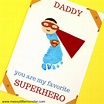Printable Superhero Father's Day Card to make for Superdad - Messy ...