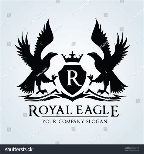 Royal Eagle Logoking Logoeagle Logovector Logo Template 319588115