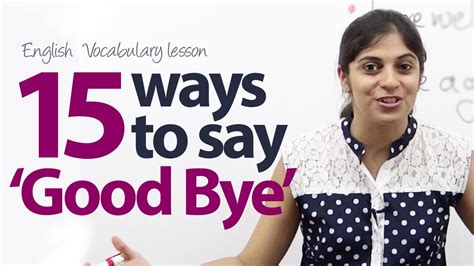 Different Ways To Say Goodbye In English Free English Vocabulary