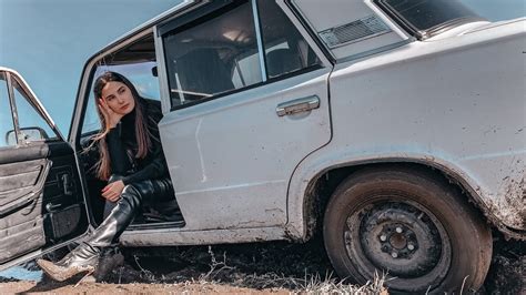 Russian Girl Stuck 29 Trailer Tanya Got Stuck In A Muddy Puddle