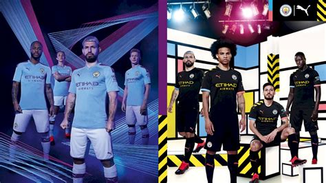 The new shirt follows on. Manchester City home and away kits for 2019/20 season revealed