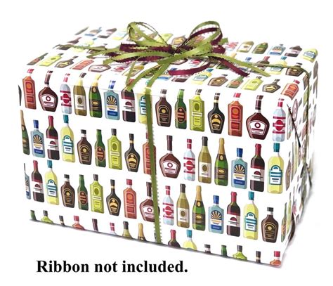 Alcohol T Wrap Funny Wrapping Paper Adult Birthday 21st Etsy