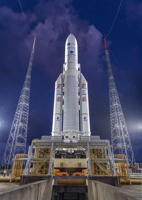 Esa Ariane 5 On The Launch Pad