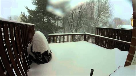 Blizzard 2016 Time Lapse Hunt Valley Md Youtube