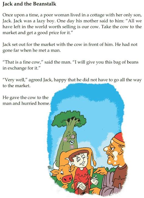 Grade 1 Reading Lesson 24 Fairy Tales Jack And The Beanstalk Grade
