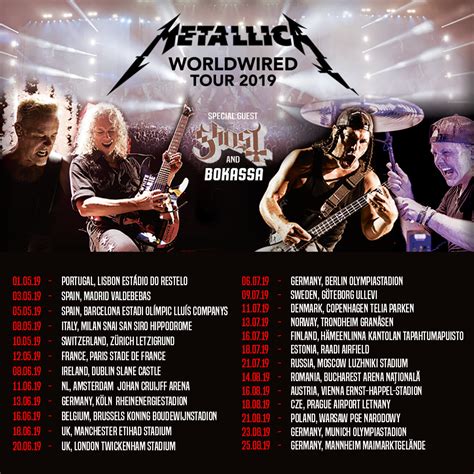 Metallica - Tour 2019 - 10/05/2019 - Zürich - Zurich - Suisse | Agenda ...