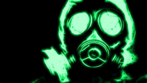 Dark Gas Mask Hd Wallpaper