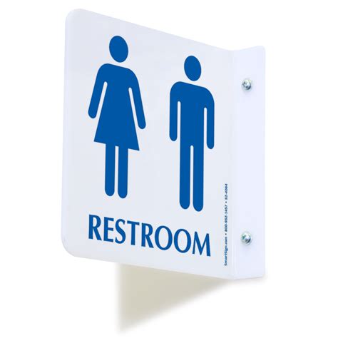 Ada Unisex Restroom Sign With Braille Black And White X 6 Inches Ada