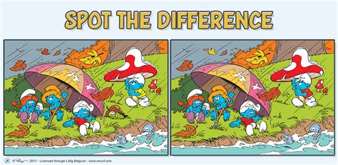 Join Us For Our Smurfy Spot The Difference Autumn Giveaway