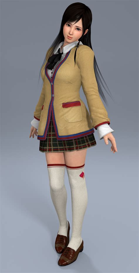 Kokoro Schoolgirl Render 01 By Dizzy Xd On Deviantart