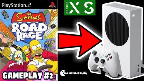 The Simpsons Road Rage Xbox Series S Playstation 2 1080p