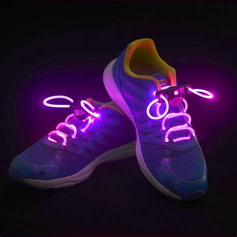 2pcs Led Shoelaces Shoe Laces Flashing Light Up Glow Stick Strap Neon