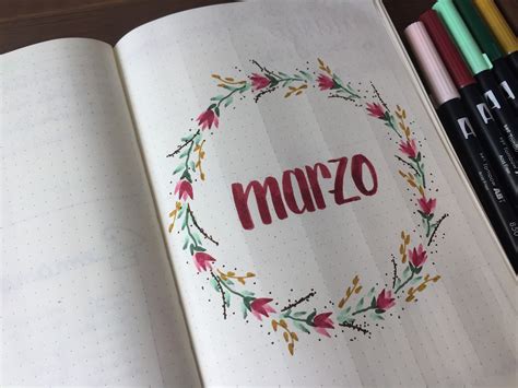 MI BULLET JOURNAL EDICIÓN MARZO Tres Tulipanes Rojos