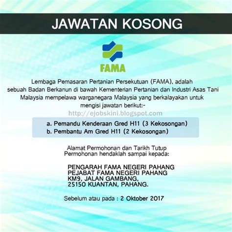 Incorporated on 18 august 2017 in malaysia under the name mcw tech sdn. Jawatan Kosong Lembaga Pemasaran Pertanian Persekutuan ...