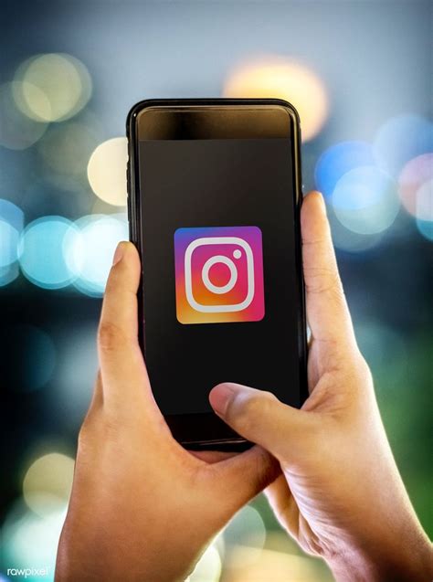 Instagram Logo On A Mobile Phone Screen Free Image By