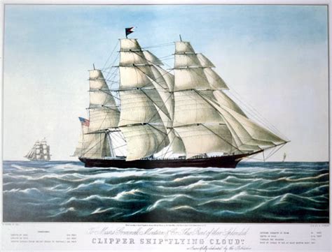 Clipper Ship Flying Cloud 1851 1907 Artist E Brown Jr Pictures