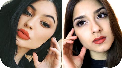 Kylie Jenner Inspired Make Up Look Sanny Kaur Youtube