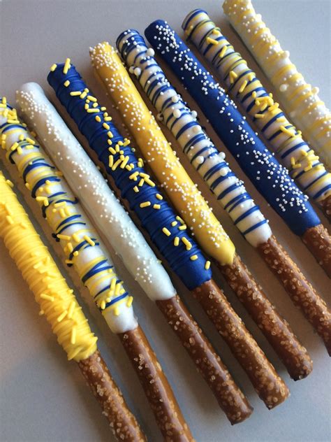 Yellow Royal Blue Chocolate Covered By Milkandhoneycakery On Etsy