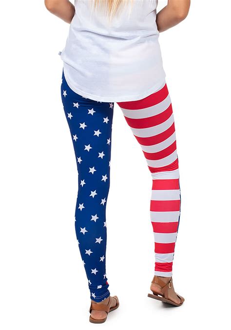 tipsy elves american flag women s leggings