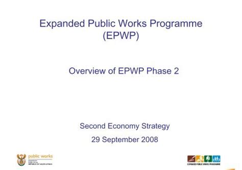 Overview Of The Expanded Public Works Programme Epwp Tips