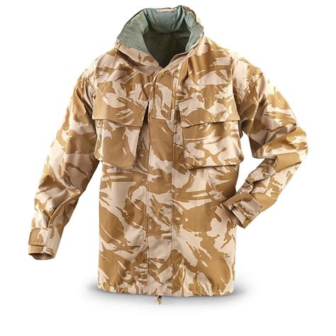 British Army Genuine New Desert Camo Gore Tex Waterproof Jackets With