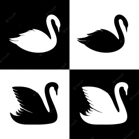 Free Vector Swan Silhouette