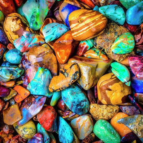 Colorful Polished Stones Photograph By Garry Gay Fine Art America
