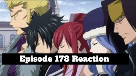 Fairy Tail Blind Reaction Episode 178 English Dub Review YouTube