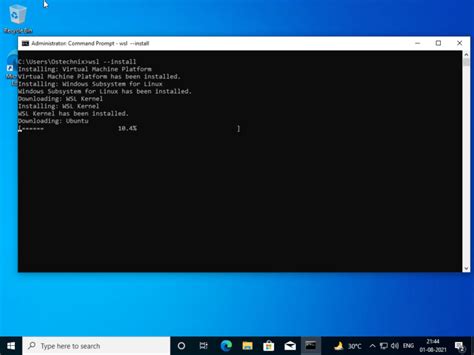 Install Windows Subsystem For Linux With Single Command