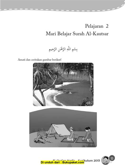 Dinamai al kautsar (nikmat yang banyak) diambil dari perkataan al kautsar yang terdapat pada ayat pertama. Pelajaran 2 Mari Belajar Surah Al-Kautsar