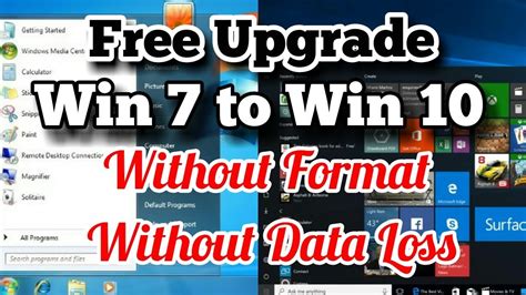 How To Upgrade Windows 7 To Windows 10 For Free Without Format