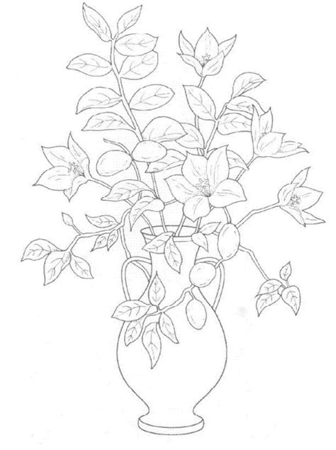 Flower Arrangement Coloring Pages At Getdrawings Free Download