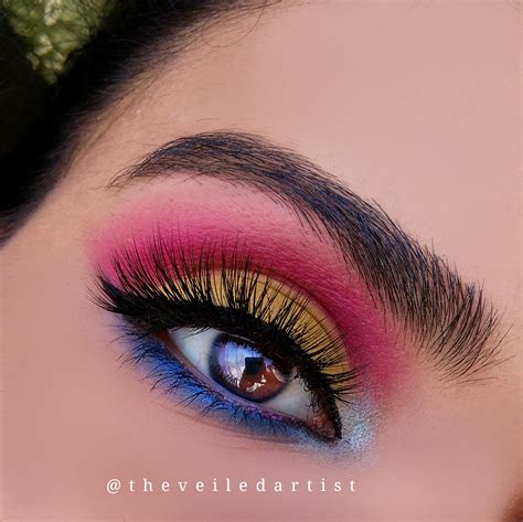 Summer Y Pink And Yellow Cut Crease Tutorialbeginner Friendly In Just