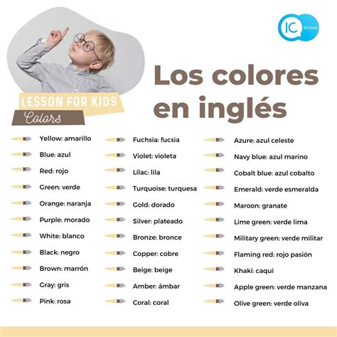Los Colores En Inglés Ic Idiomas Tu Blog Para Aprender Inglés