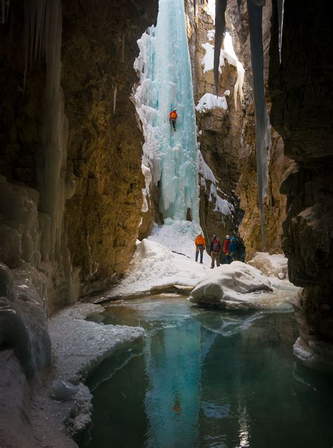 Pow Ice Climbing In Marble Canyon Find Away Photography