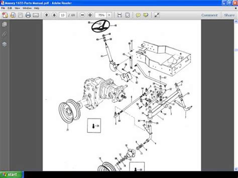 Massey Ferguson Mf 1655 Parts Manual For Mf1655 Tractor Service