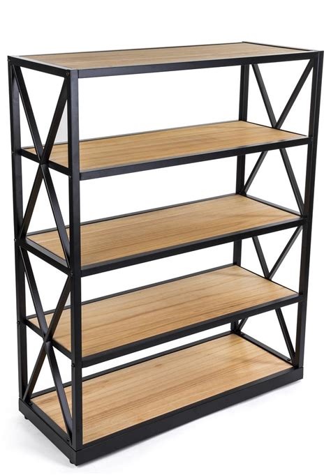 Engineers Industrial Bookcase Shelves Rustic Store Fixture