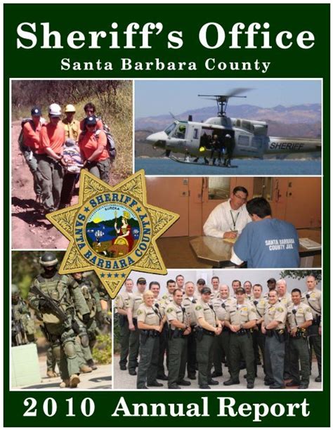 2010 Annual Report Santa Barbara County Sheriffs Department